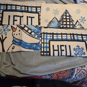 NWT Winter Throw Pillow Covers